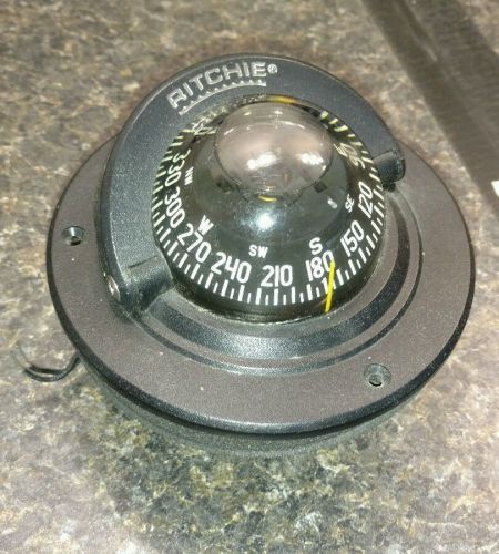 Ritchie 12 volt boat compass lighted f50
