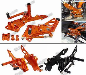 Cnc adjustable rearset foot rest peg rear set for 2011-2016 ktm duke 125 200 390