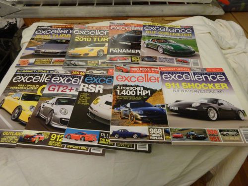 9 issues 2009 porsche excellence magazines