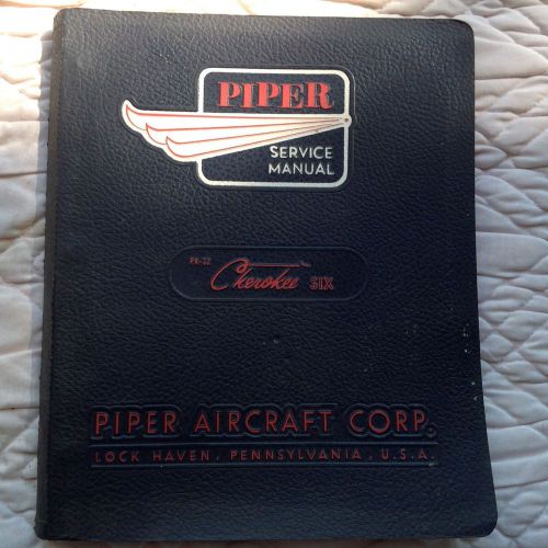 Piper pa 32 cherokee six service manual may 1965 used