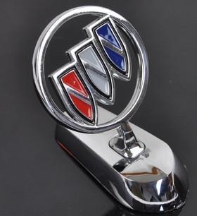 1 set car motor chrome 3d logo hood ornaments badge emblem for buick