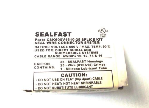Sealfast seal wire connector system