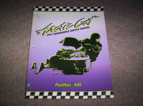 Arctic cat snowmobile 1997 panther 440 shop repair service manual nice 2255-525