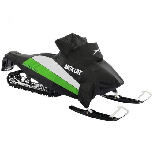 Arctic cat 2012-2017 m xf-hc premium snowmobile cover black &amp; green - 5639-686