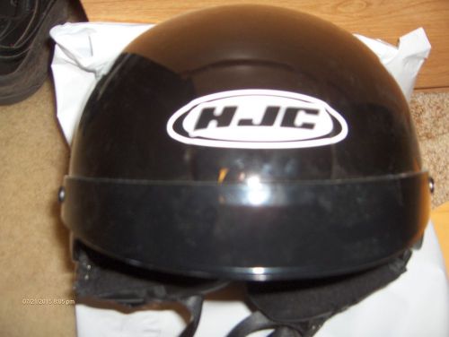 Hjc half helmet cs-2n small/medium motorcycle cruiser black new m/c street bike