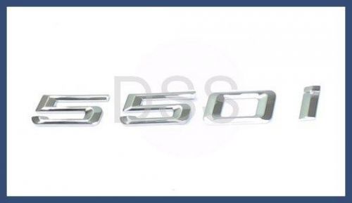 Bmw e60 emblem &#039;550 i&#039; trunk lid insignia genuine oem 5-series rear decklid logo