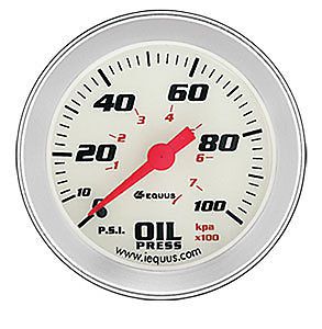 Equus 8444 oil pressure 2-5/8&#034; diameter 0-100 psi
