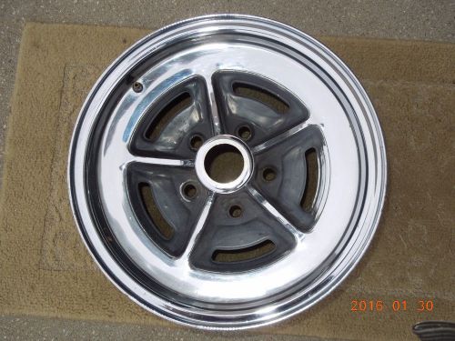 1971-1985 buick original 15&#034; x 6&#034; chrome rally wheel #895, 5x5 bolt pattern