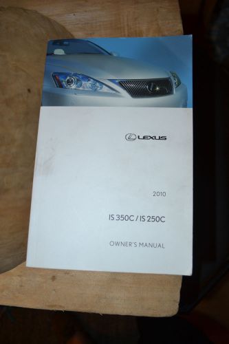 2010 lexus is350c is250c convertible owners manual