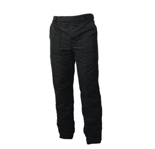 Omp os20 2 piece pant - large, black - sfi and fia rated