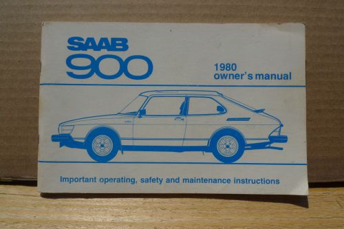 1980 saab 900  owner&#039;s manual