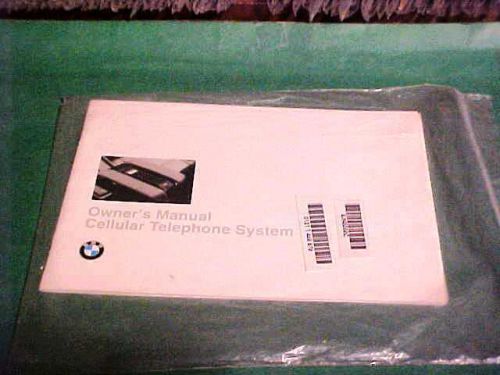 1994 bmw cellular telephone system owner&#039;s manual