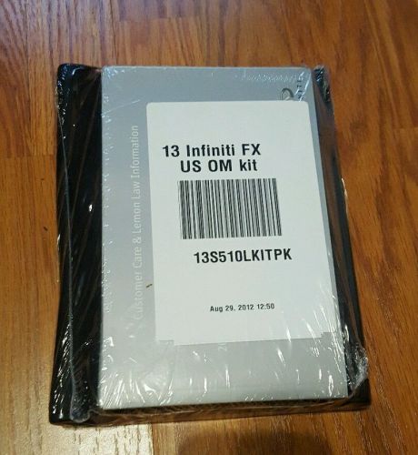 2013 infiniti fx owners car manual with free shipping