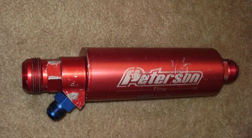 Peterson in-line oil filter an -16 &amp; an -20 dry sump nascar dirt late model sbc