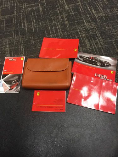 Ferrari 430 owners manuals and case