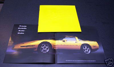 1995 corvette dealer brochure zr1 coupe conv  mint c4