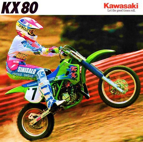 1992 kawasaki kx80 brochure--kawasaki kx80r2-kx80t2 big wheel