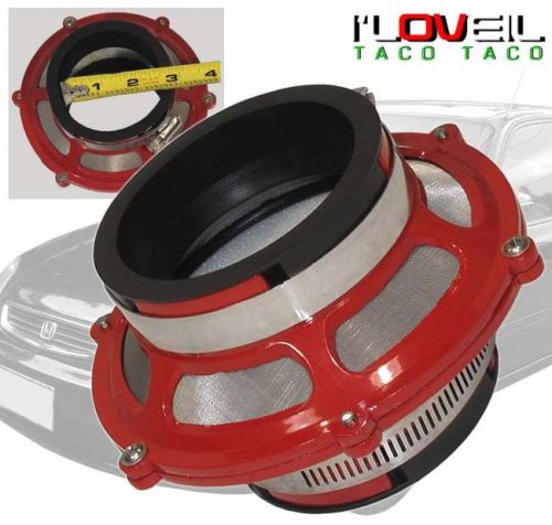 2.75&#034; 70mm racing jdm pipe air intake red bypass valve filter for maxima/sentra