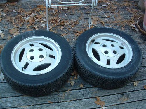 Mustang fox body metric wheels &amp; tires 190/65hr390 set of 2