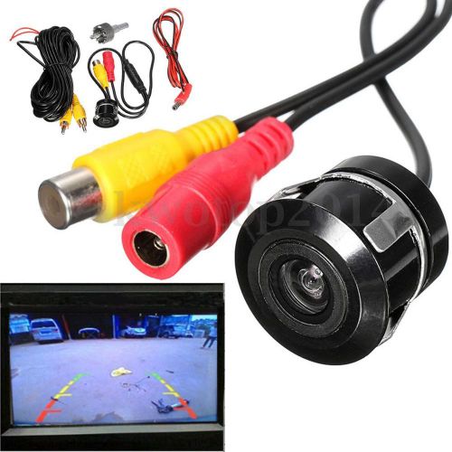 170º wide-angle car rearview reverse backup parking hd camera + drill bit new