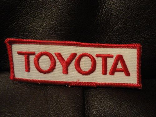 Toyota patch - vintage - new - original - auto - 4 1/2 x 1 1/2