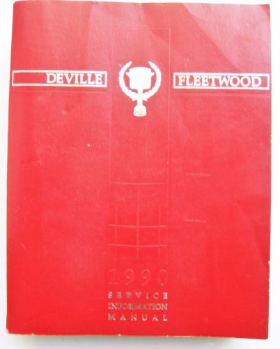 1990 cadillac deville fleetwood service information manual
