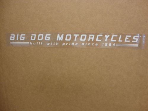 Big dog motorcycles car/ truck window decal sticker pitbull chopper mastiff k-9
