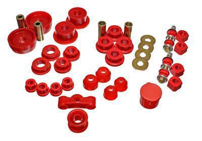 Energy suspension bushing kit polyurethane red fits honda® civic/crx kit