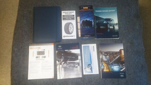 2012 range rover sport owners manual/books &amp; leather case
