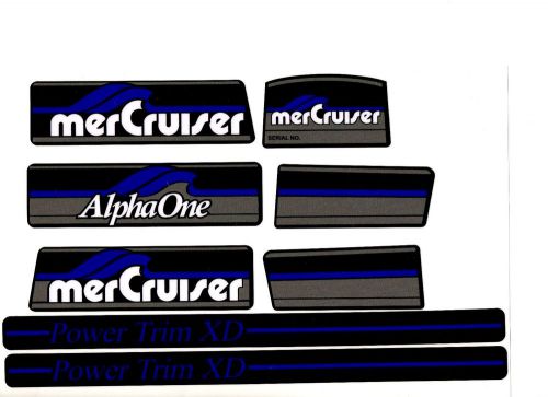 Mercruiser the new blue 2016 alpha one gen.one  decals w/ blue rams sticker set
