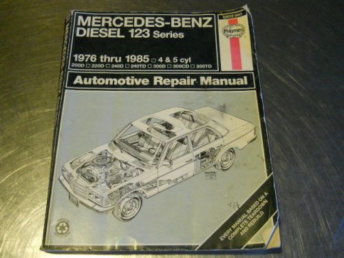 Haynes maintenance guide for mercedes- benz diesel 123 series 1976-1985  63012