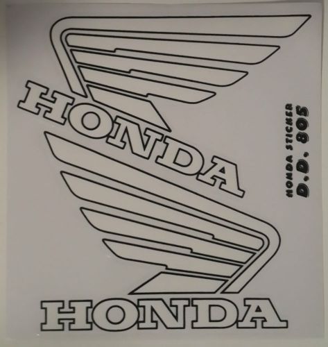 Honda tank stickers - white