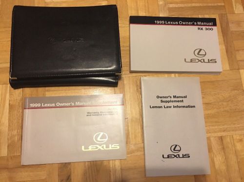 1999 lexus rx300 owners manual