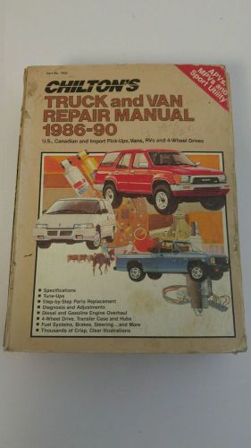 Chilton&#039;s truck and van repair manual 1986 - 90 hardback dodge chevy toyota ford