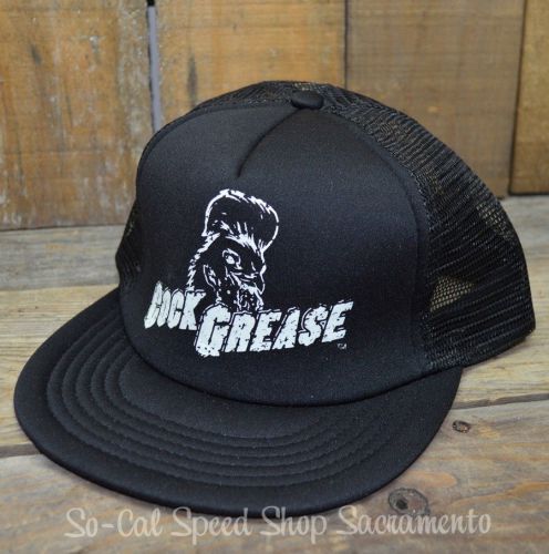 Cock grease trucker hat rockabilly hot rod rat greaser product vlv hair pomade