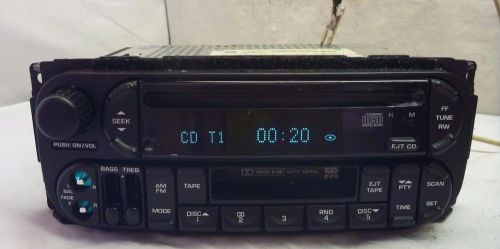 02-06 chrysler dodge jeep infinity oem radio cd cassette p05064125ac sk6421