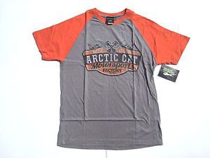 Arctic cat men&#039;s ride hard short sleeve tee / t-shirt - gray 5259-22*