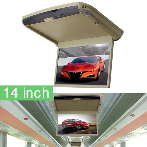 Led digital screen ceiling monitors tft lcd auto roof mount car monitor 14 inch