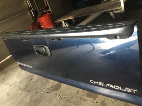 99-06 chevy silverado gmc sierra pickup oem steel rear tailgate gate blue