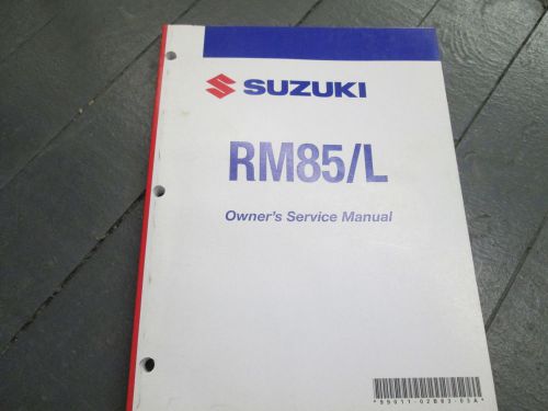 Suzuki rm85 rm 85 rm85l 85l repair service manual  original  oem