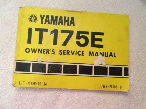 Yamaha it175e  owners service manual
