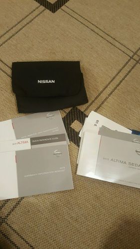 New 2015 nissan altima owners manual user guide warranty books with case