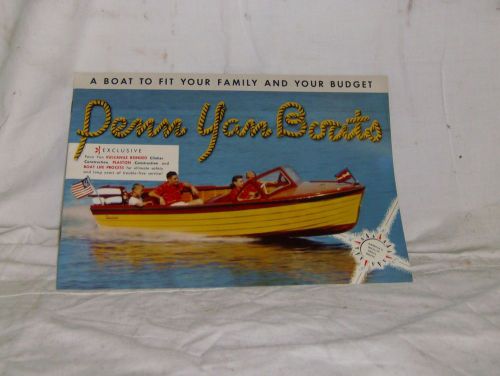 Penn yan 1958-1959 vintage wooden boat catalog brochure