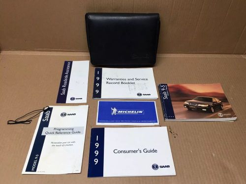 Saab 1999 9-5 95 oem factory owners manual book guide &amp; case wallet set