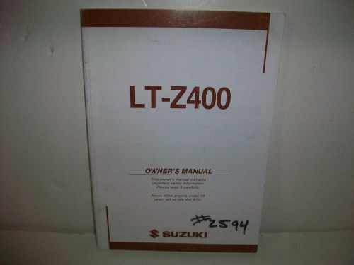 2004 suzuki lt-z400 owners manual