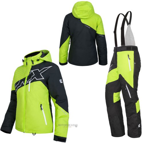 Snowmobile ckx mirage jacket women suit green black 2xlarge bib pants snow coat
