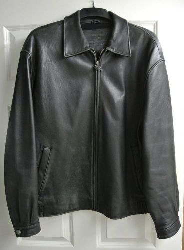 Mercury marauder black leather jacket - xl - includes garment bag - broken in