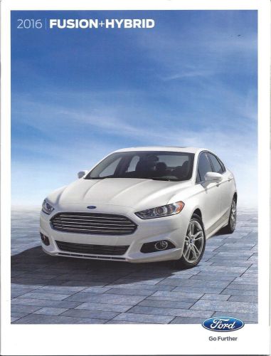 2016 ford fusion + hybrid  -   28 page dealer brochure - fast shipping