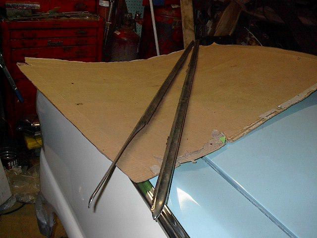 1955 ford convertable fin and snap mouldings