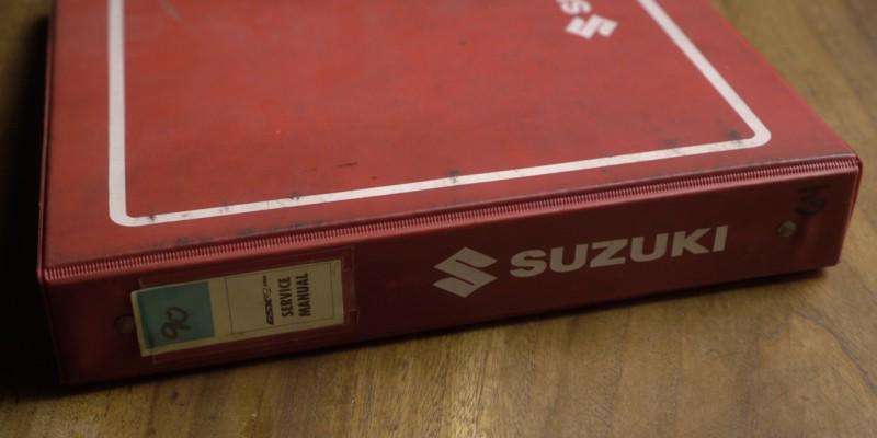 Suzuki gsxr 1100 - factory service workshop manual - 1990 